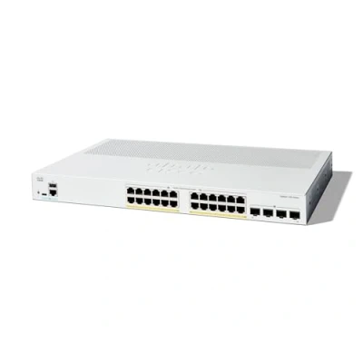 Image of Cisco Catalyst 1300 24P 4G Managed Switch, 24 Port GE, PoE, 4x1GE SFP, Limited Lifetime Protection (C1300 4G)