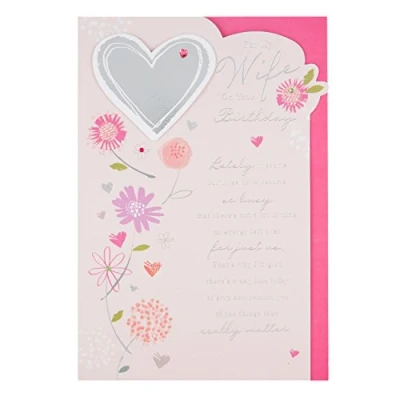Image of Hallmark Wife Birthday Card &#039;All My Love&#039; Large [Old Model]