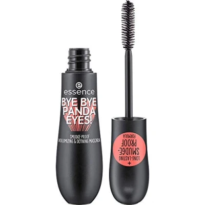 Image of essence Bye Panda Eyes Smudge proof Volumising and Defining Mascara, Formula, No. 01 Black, Defining, Natural, Vegan, Perfume free, 16 ml
