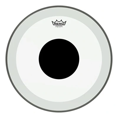 Image of Remo Powerstrok 3 Clear Bass Schlagzeugfell Drum Head with Black Dot 18&quot; P3 1318 10