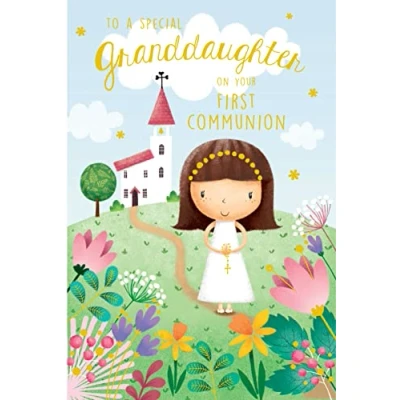 Image of To A Special Granddaughter On Your First Holy Communion Card Lovely Verse