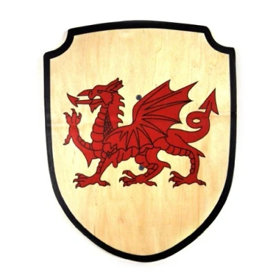 Image of Nemesis Now Welsh Shield Toy 35cm Red