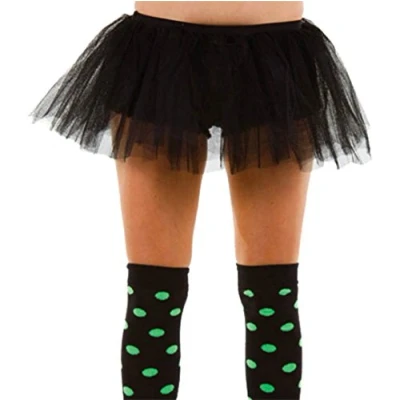 Image of 3 Layer Festival Tutu Fancy Dress Accessory 8 Cols (Black)