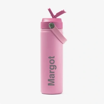 Image of Personalised Stainless Steel Water Bottle, 750ml, Leak Proof, BPA Free, for School, Gym, Sports (Pink)