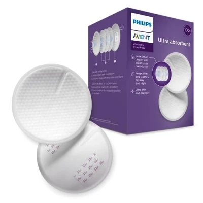 Image of Philips Avent SCF254/13 Ultra Comfort Pads Pack of 100, White