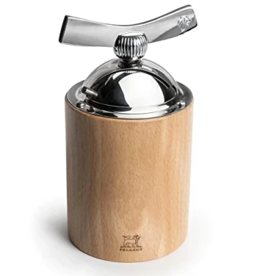 Image of Peugeot Isen Flax Seed Mill, Wood and Stainless Steel, 13 cm