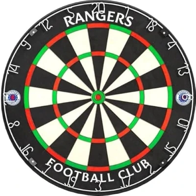 Image of FOCO Offically Licenced Glasgow Rangers Football Club Gers FC, Professional Dartboard, Sisal, Ultra thin Wire (DB148)