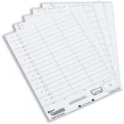 Image of Rexel Printable Inserts for Suspension File Crystal Tabs, White, Crystalfile, Pack of 51, 78050