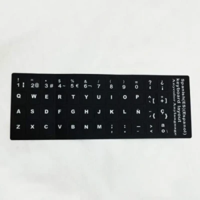 Image of Universal Computer Keyboard Film Notebook Stickers Letters English/Russian/Japanese/Italian/French/German/Korean/Spanish (Spanish)