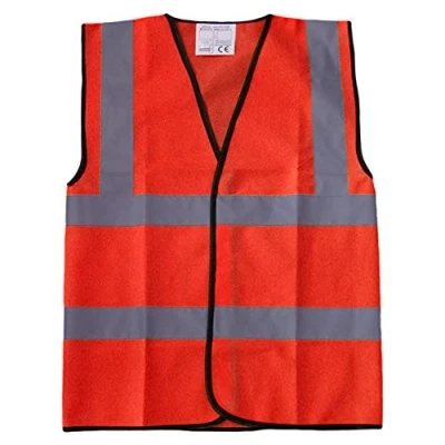 Image of Red Hi Vis Viz Safety Vests Waistcoats, Work Wear &amp; Events, Bulk Discounts, Brook Vis.