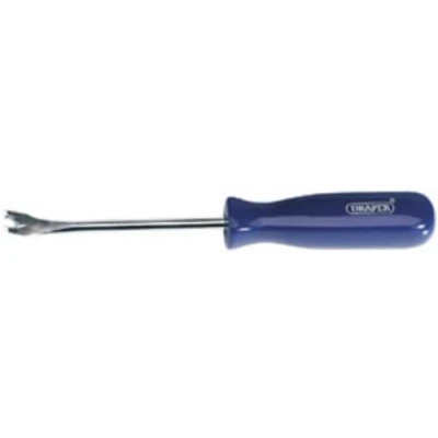 Image of Draper 195mm Tack Lifter Manual Hand Tools Bright Polished Steel Claw Curved Lever End Nail Remover 64804
