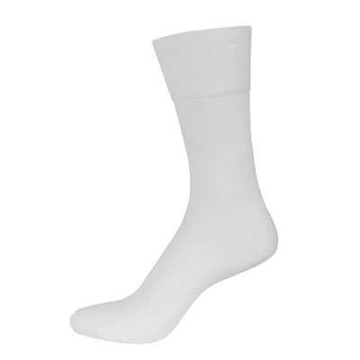 Image of Nur Der Men&#039;s Herren &quot;Aktiv Socke&quot;, 497587497587 Calf Socks, White (Weiß), 7