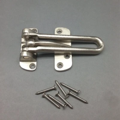 Image of Front Door Security Chain Restrictor Heavy Duty Strong Home Safety Satin Finish