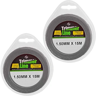 Image of SPARES2GO 1.5mm Low Noise Strimmer Line Spool Refil for Qualcast GT25 GT30 GGT3001 GGT4001 GGT4502 GGT600A1 GT2518 GT2826 Strimmers (Extra Long 2 x 15m)