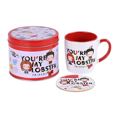 Image of Friends Gift Set Mug, Coaster &amp; Tin You&#039;re My Lobster Officially Licensed