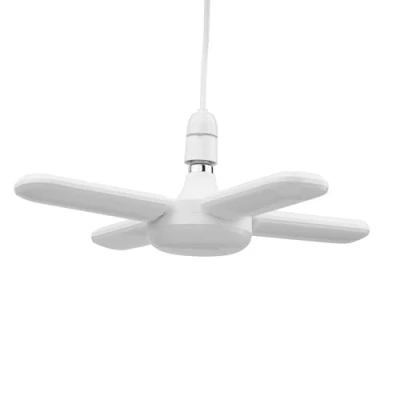 Image of Deformable 30W LED Garage Light with 4 Adjustable Panels Super Bright 3000 Lumens BC/B22 Daylight Bulb 6000K