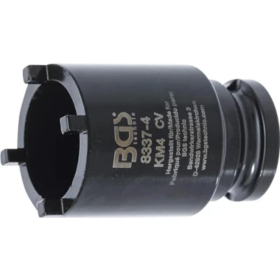 Image of BGS 8337 4 Groove Nut Socket external tooth KM4
