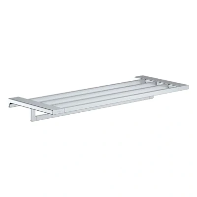 Image of hansgrohe AddStoris towel rack with holder, chrome, 41751000