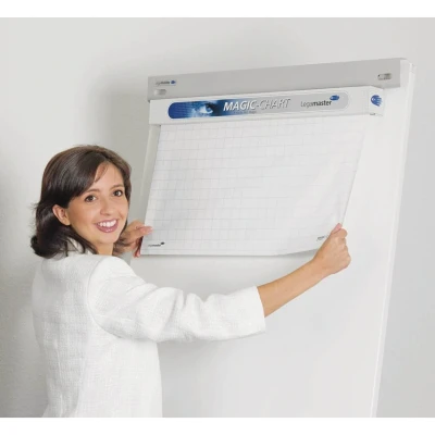 Image of Legamaster Magic Chart Gridded Roll White 600x800mm