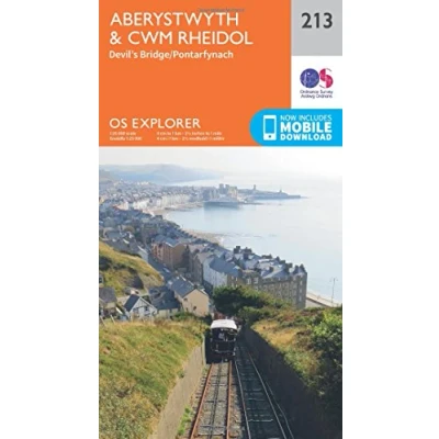 Image of Explorer 213 Aberystwyth &amp; Cwn Rheidol Map With Digital Version