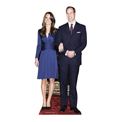 Image of Star Cutouts Cut Out of Prince William and Miss Middleton