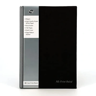 Image of Pukka Pad, Black Casebound Pad A5