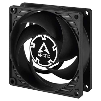 Image of ARCTIC P8 silent PC fan, 80 mm case optimised for static pressure, virtually fan motor, PC, 1600 rpm Black
