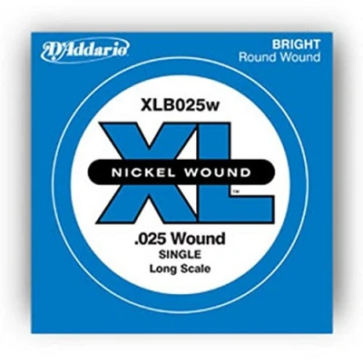 Image of D&#039;Addario XLB125 .125 Long Scale Nickel Wound Single String for Bass Guitar