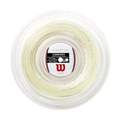Image of Wilson Unisex Sensation 17 String Reel Transparent Natural 17G 200 m, Transparent/Natural, m UK