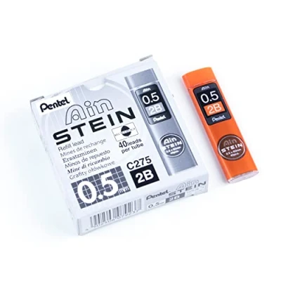 Image of Pentel 0.5 2B Ain Stein Refill Leads (Pack of 12)