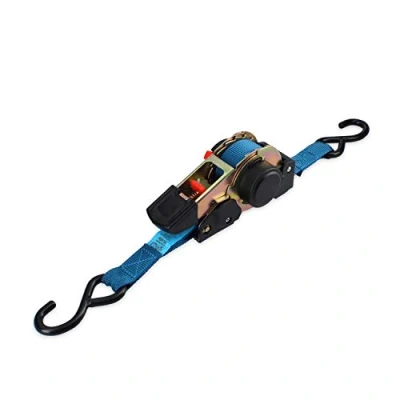 Image of Ferrestock FSKCOS002 Ratchet Tie Down Strap, Reinforced Steel Hooks and Automatic Pickup System