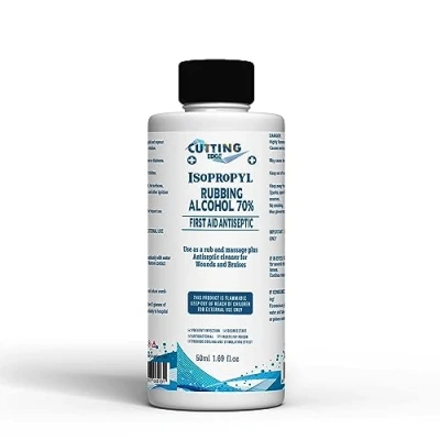 Image of Cutting Edge Isopropyl 70% IPA Rubbing Alcohol First Aid Antiseptic Cleanser &amp; Cleaning (500ML WITH CAP)