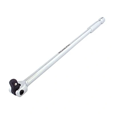 Image of MichaelPro MP007003 1/2&quot; Drive Extension Breaker Bar/Flex Handle, 18 Length, Connect Your Ratchet with This Bar, Rotating Flex Head (18 Length)