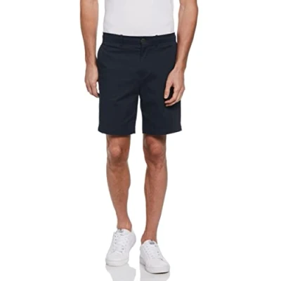 Image of Original Penguin Mens Basic Chino Re Shorts, Dark Sapphire, 32 Slim UK