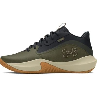 Image of Under Armour Unisex Adult Lockdown 7 Sneaker, (300) Marine Od Green/Black/Tetra Gray, 12 Women/10.5 Men