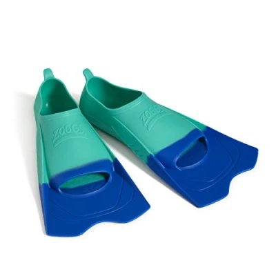 Image of Zoggs Unisex&#039;s Ultra Fins Swim Training Aid for Improved Technique, Aqua/Blue, 11 12 UK