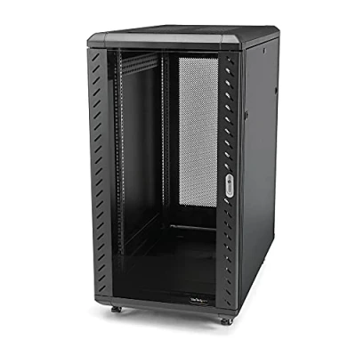 Image of StarTech.com 4 Post 32U Server Rack Cabinet, 19&quot; Data Cabinet for IT/Network Equipment, with Adjustable Mounting Rails