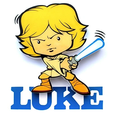 Image of 3DLightFX Star Wars Luke 3D Deco Mini Sized LED Wall Light