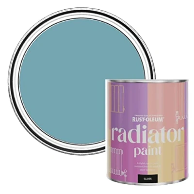 Image of Rust Oleum Green Heat Resistant Radiator Paint in Gloss Finish Belgrave 750ml