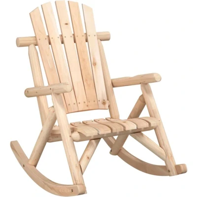 Image of vidaXL Garden Rocking Chair 69x96x101 cm Solid Wood Spruce