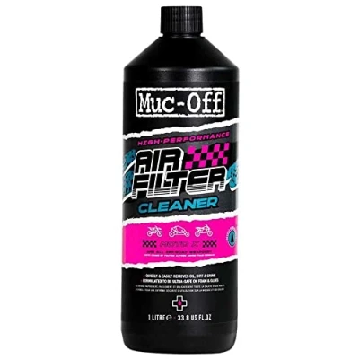 Image of Muc Off Air Filter Cleaner, 1 Litre Motorcycle Cleaner and Degreaser for Foam Filters Motorbike Motocross, MX, Dirt Bikes