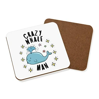 Image of Crazy Whale Man Stars Coaster Drinks Mat