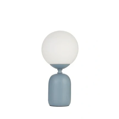 Image of Pauleen Glowing Charm table lamp blue ceramic base
