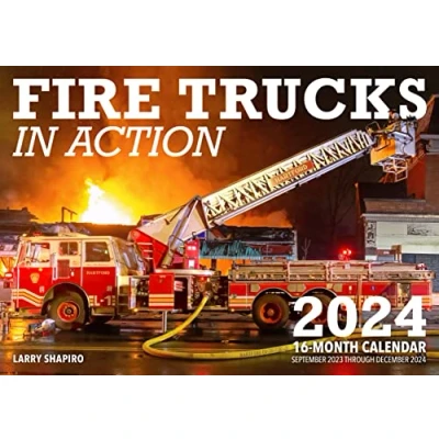 Image of Fire Trucks in Action 2024: 16 Month Calendar: September 2023 to December 2024