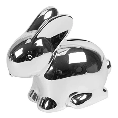 Image of Widdop Bambino Silverplated Rabbit Bunny Money Box in Gift
