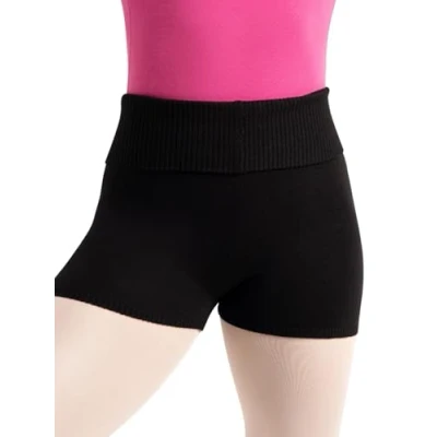 Image of Capezio Women&#039;s Ck10950w Foldover Boyshort, Black, XL UK