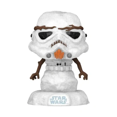 Image of Funko POP! Star Wars: Holiday Stormtrooper Snowman Collectable Vinyl Figure Gift Idea Official Merchandise Toys for Kids &amp; Adults Movies Fans Model Collectors and Display