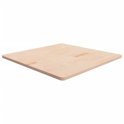 Image of vidaXL Square Table Top 90x90x2.5 cm Untreated Solid Wood Oak