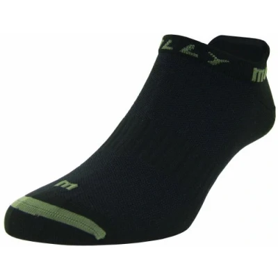 Image of Hilly Mono Skin Lite Socklet Black/Grey Unisex Medium 6 8.5 UK