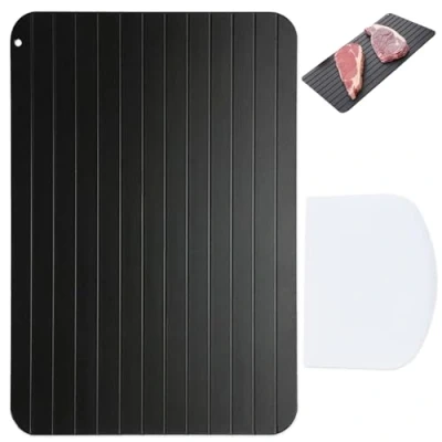 Image of Dwzain defrosting Board,Defrosting Tray,defrosting tray, Fast Thawing of Frozen Food,No Chemicals,100% Natural Non Stick, tray for poultry or anything else that is frozen(With Scraper)